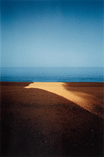 FRANCO FONTANA (1933- ) A group of four vibrant landscape photographs, including two each of pastoral fields and beach scenes.